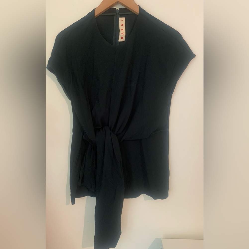 Marni sleeveless top with front tie